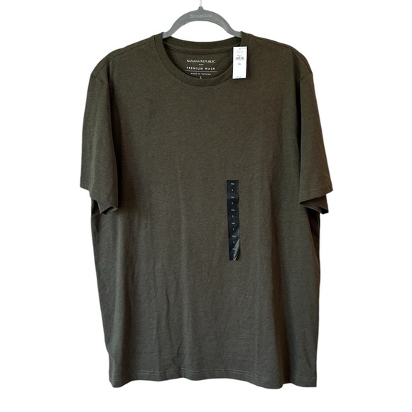 Banana Republic Other - NEW Banana Republic Premium Wash T-Shirt Olive Green Men's Large Tall
